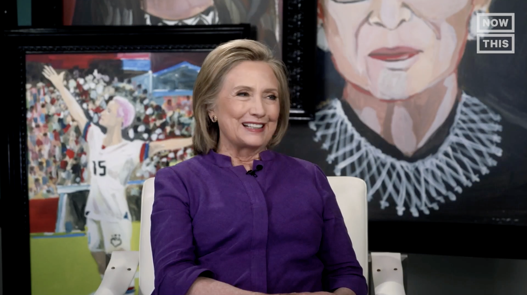 Hillary Clinton in Conversation with Afghan Refugee Muqaddesa Yourish NowThis NEXT